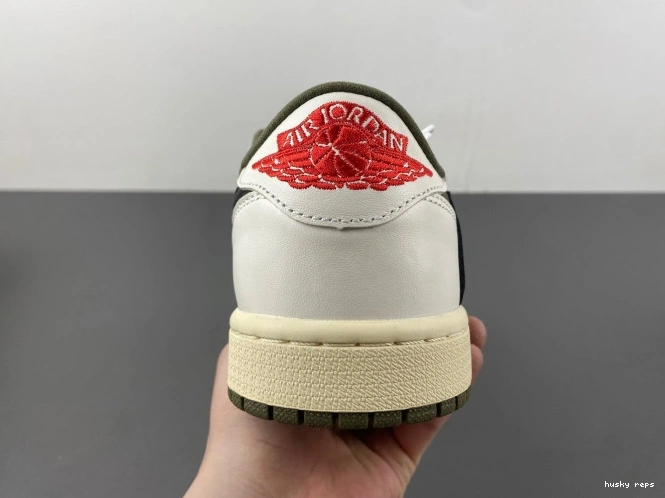 Rep Husky X TRAVIS MEDIUM DM7866-200 JORDAN AIR OG OLIVE LOW SCOTT 1 0712